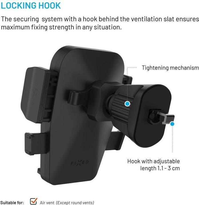 Actual product image Fixed Iconiq Lock, black
