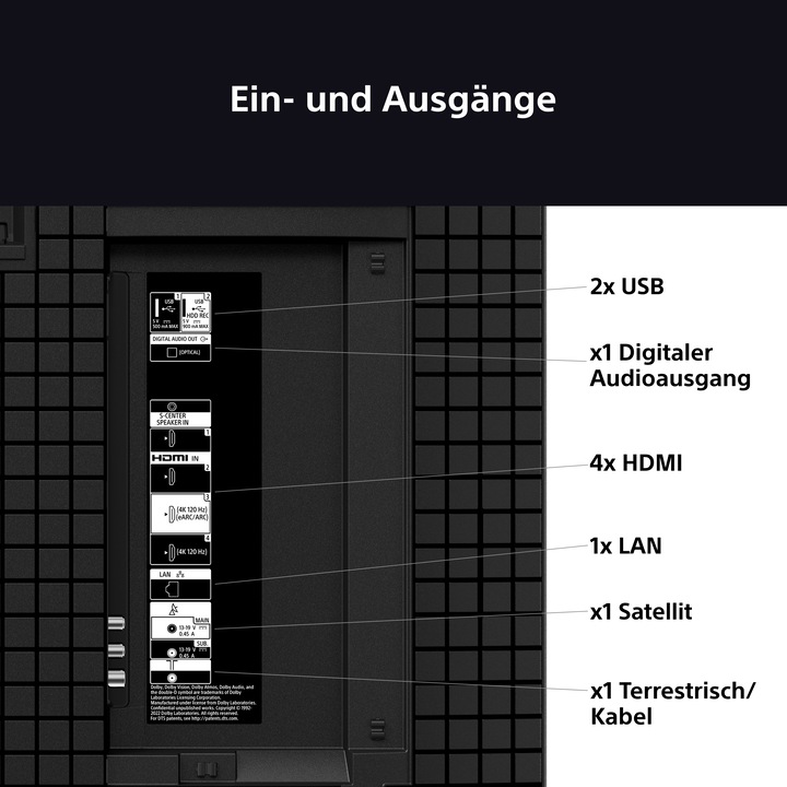 Image du produit Sony K-85S3 (85", Bravia 3, LCD, 4K, 2025)