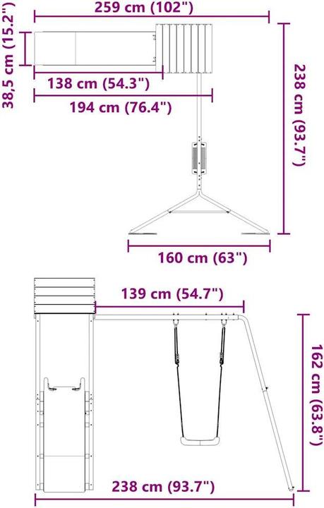 Image du produit vidaXL Spielplatz