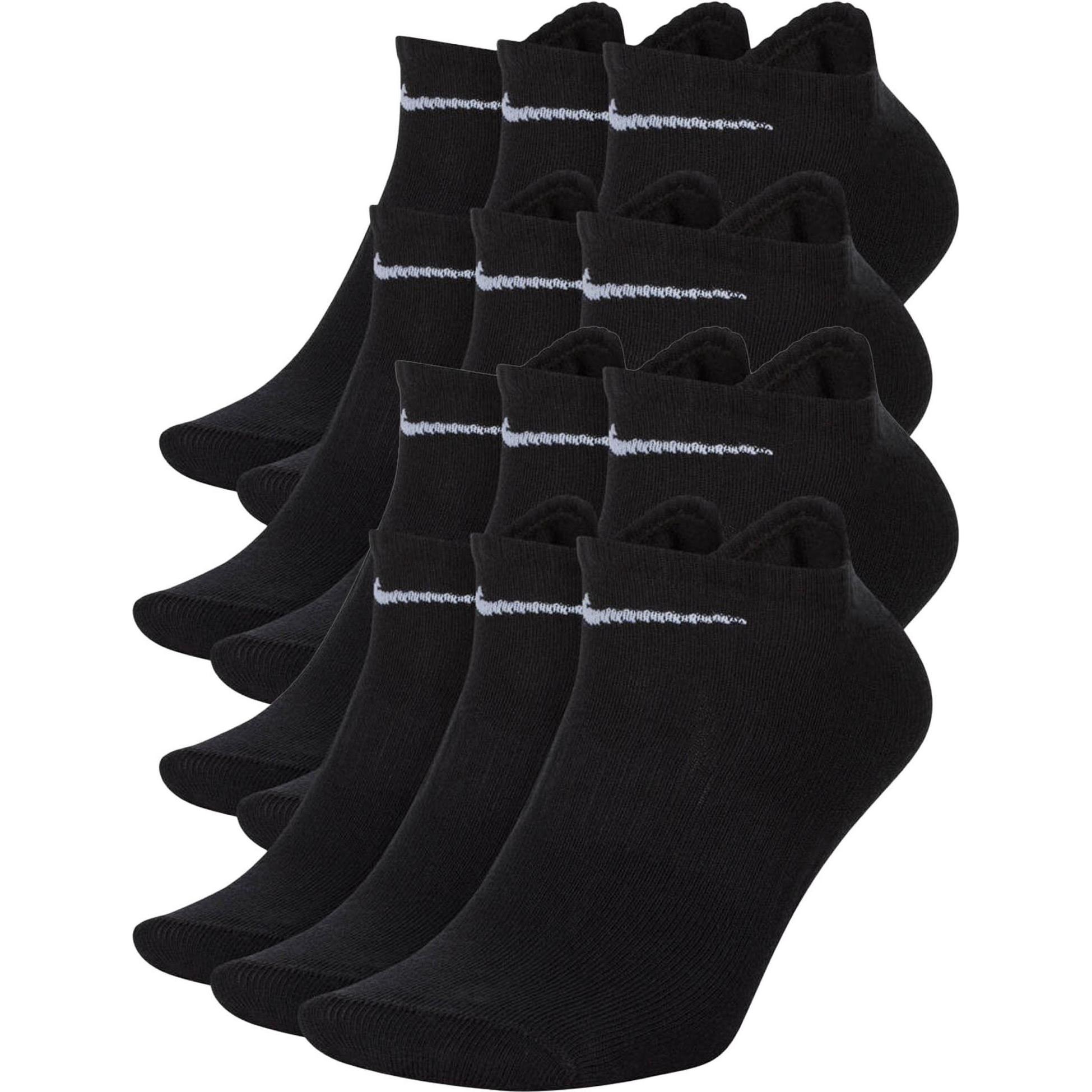 Nike, Herren, Socken, Socken Sportlich, Schwarz, (12er Pack, 42 - 46)
