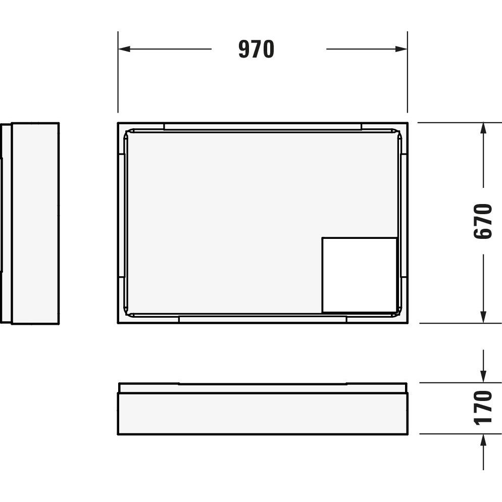 Thumbnail - Duravit, Duschwanne, Duschwanne D-Code 1000 x 700 x 85 mm wei glatt 720093000000000