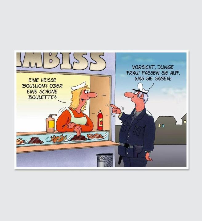 Actual product image Uli Stein Cartoon-Geschenke: Aufmachen, Polizei! (German, Uli Stone, 2022)