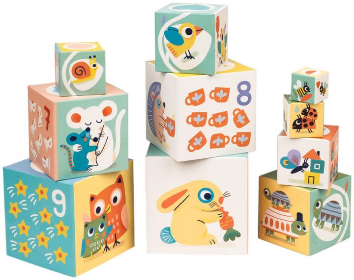 Produktbild Djeco BabyBloki Pyramide (10 Würfel)