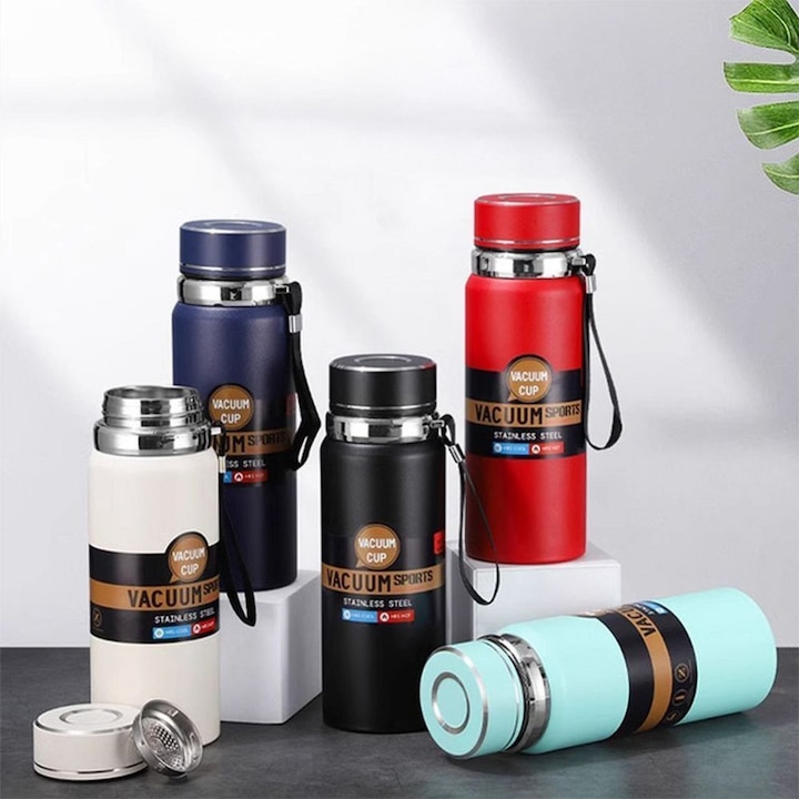 Actual product image OEM Other Water bottle with with display LED showing temperature 1000 ml black (1 l)