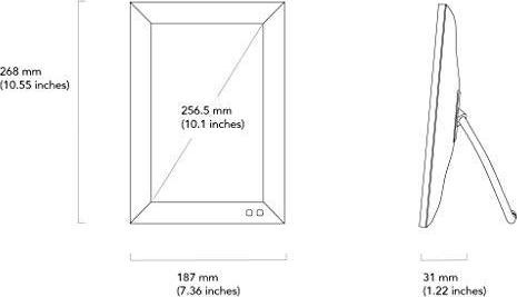 Actual product image Nixplay Smart digital photo frame (10.10", 1280 x 800 pixels)
