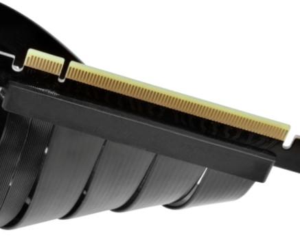 Actual product image Silverstone Riser flat cable, 22cm - black