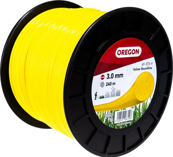Actual product image Oregon Thread yellow round 3.0 mm x 240 m (Trimmer line + line spool)