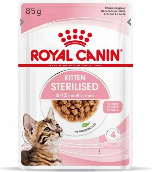 Actual product image Royal Canin Sterilised Loaf (Puppy + kitten, 12 pcs., 1020 g)