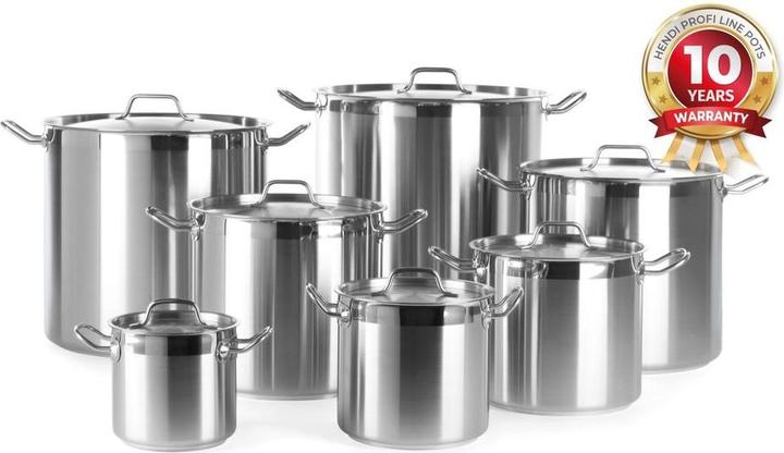 Produktbild Hendi Kochtopf hoch mit Deckel 95 l 500x500 mm EDS Profi (50 cm, Kochtopf, Aluminium)