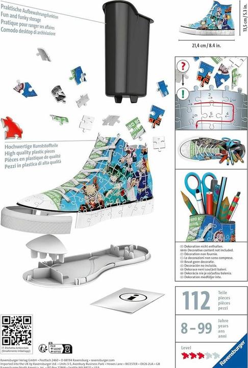 Productafbeelding Ravensburger RAV Puzzel Sneaker My Hero Academia 11567 (108 onderdelen)