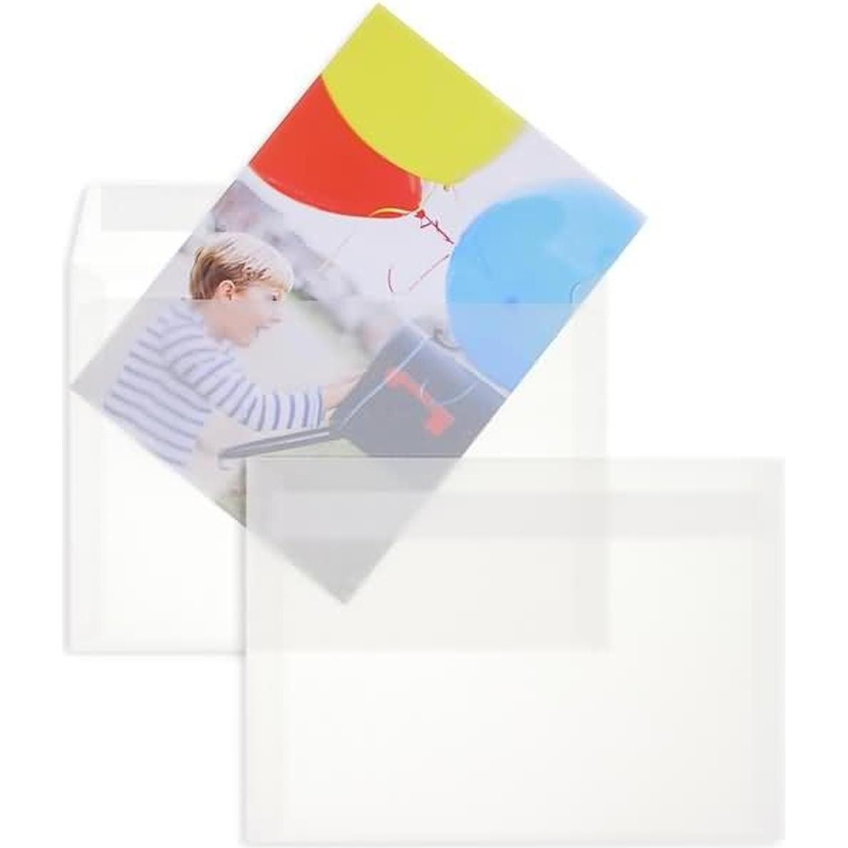 Blanke, Briefumschlag, Briefumschläge Offset C5 100g/qm HK transparent-weiss VE=100 Stück (162 x 229 mm, 100 x)
