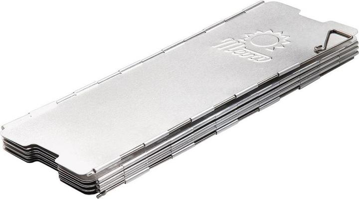 Meva Wind shield for a camping stove burner - silver