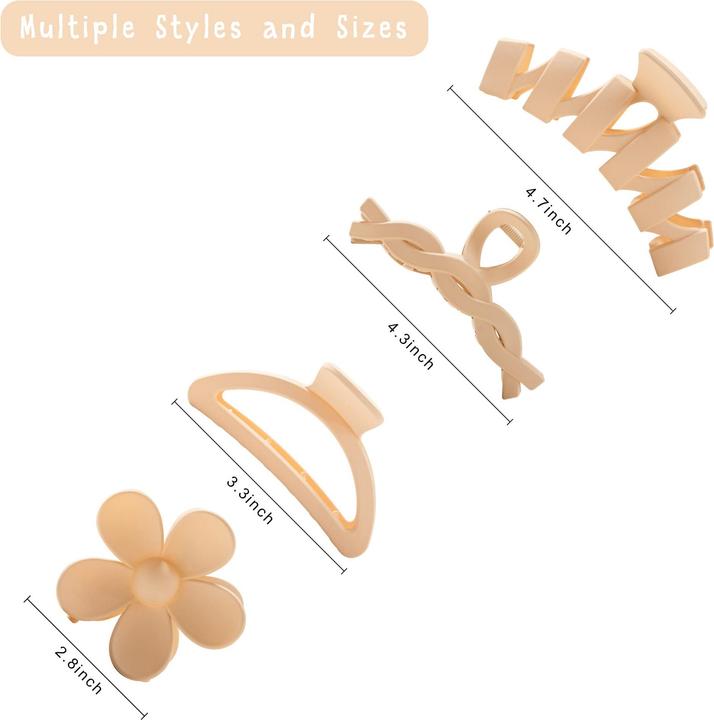 Activity Board 8 Stück. Haarspangen Haarspangen Blumenkrallenclips für dickes Haar (8 Stk.)