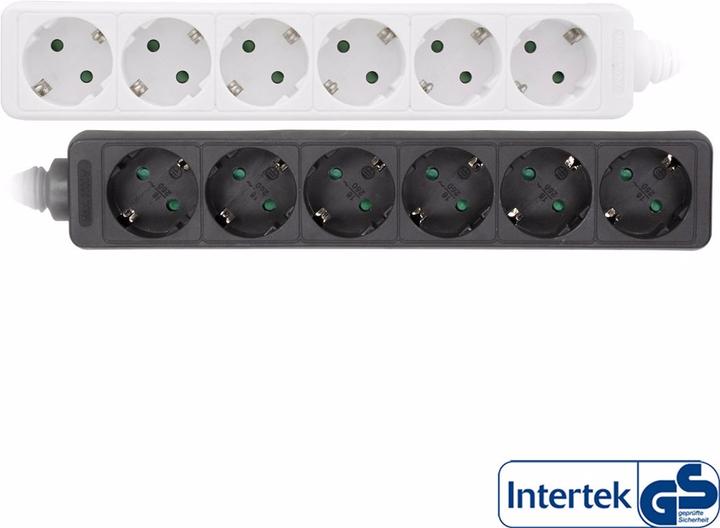 Actual product image InLine Socket strip (6 x, CEE 7/3, 1.40 m)
