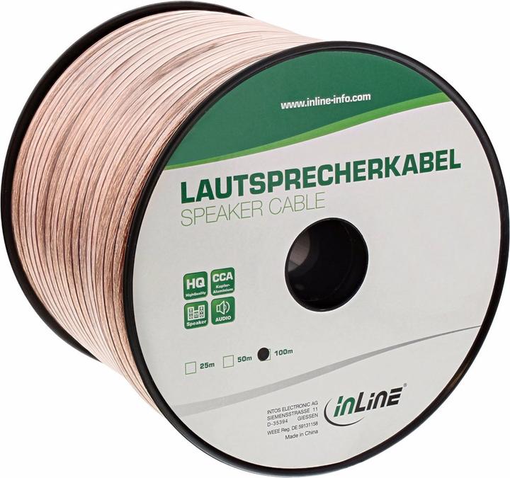 Image du produit InLine Câble de haut-parleur (50 m, 4 mm²² mm)