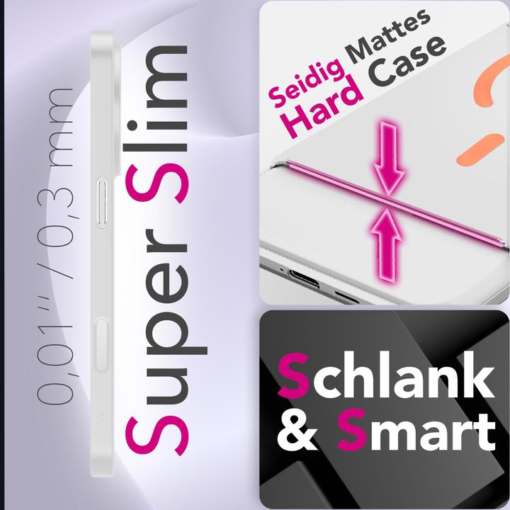 Image du produit Nalia MagSafe Cover "Thinix Glow" - 0,3mm Extrem Dünn, Leuchtender Magnet Ring - Ultra-Slim Hard Case (Apple iPhone 17 Pro Max)