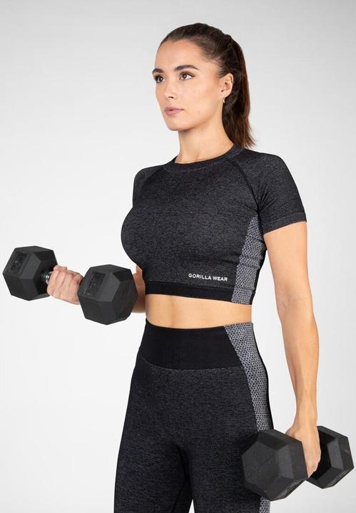 Produktbild Gorilla Wear Selah Seamless Crop Top - schwarz (L)