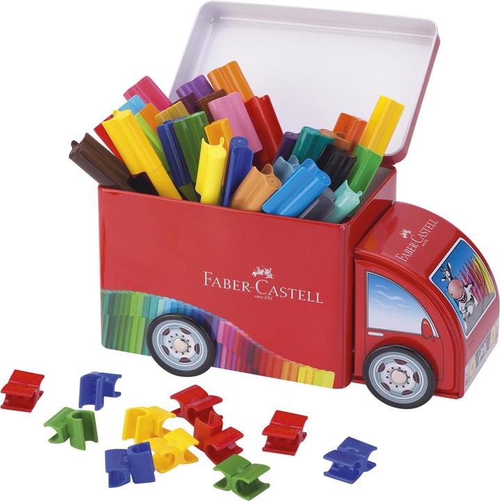 Immagine prodotto Faber-Castell Penna con punta in feltro Connettore (Multicolore, 33 x)