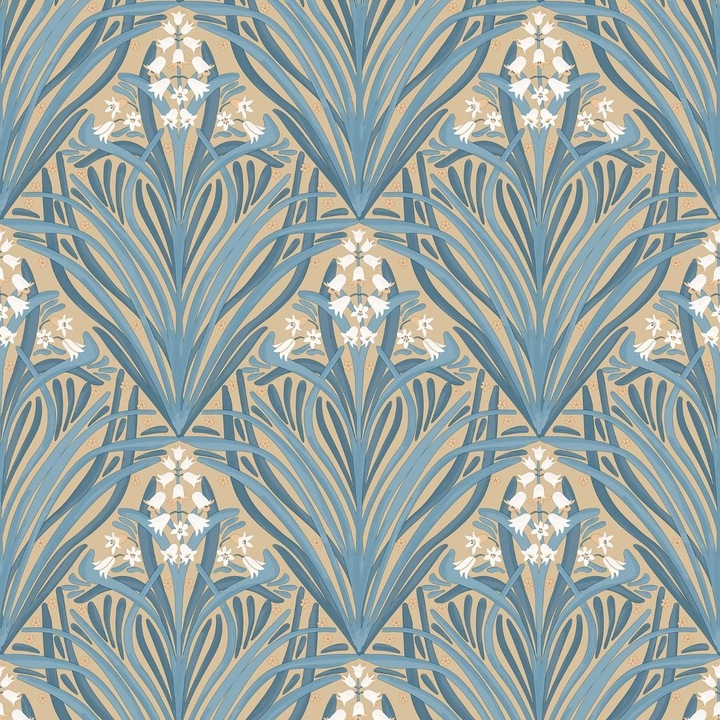 Produktbild Muriva Tapete Elegance Glockenblumen (53 x 1000 cm)