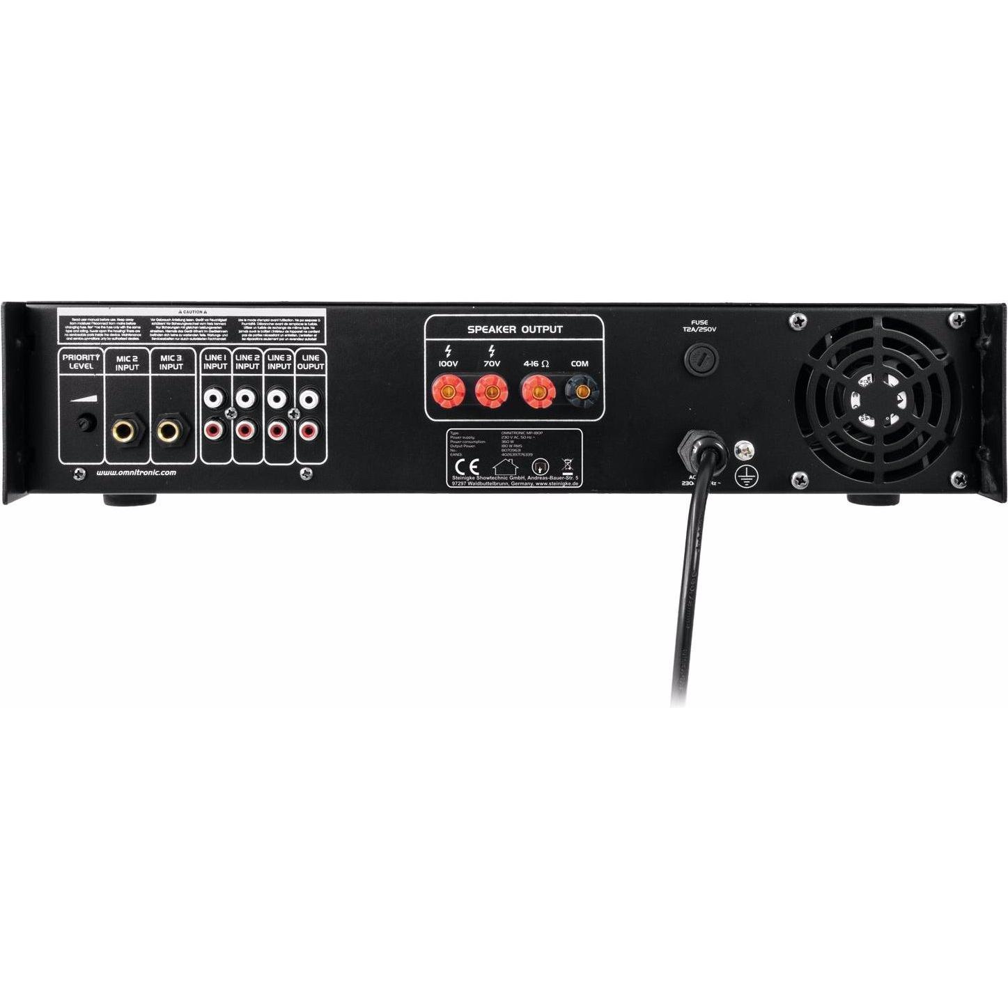 Thumbnail - Omnitronic MP-180P (Verstärker), Stereoverstärker, Schwarz