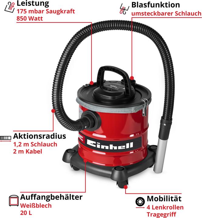 Actual product image Einhell TC-AV 2032 DW (Ash vacuum cleaner)