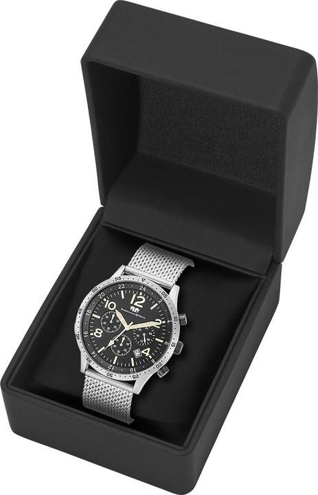 Actual product image Men's chronograph Flight Captain stainless steel silver - 34120 (Chronograph, 43.80 mm)