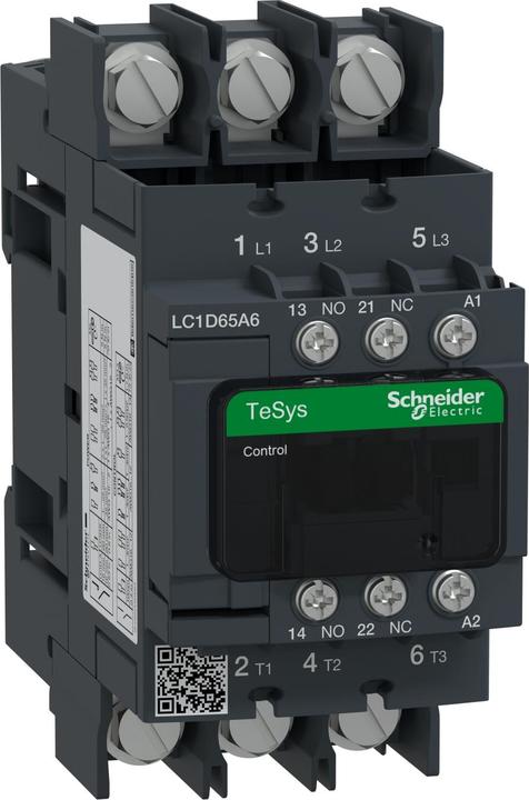 Actual product image Schneider Electric Power contactor, 3p+1S+1Ö, LC1D65A6U7