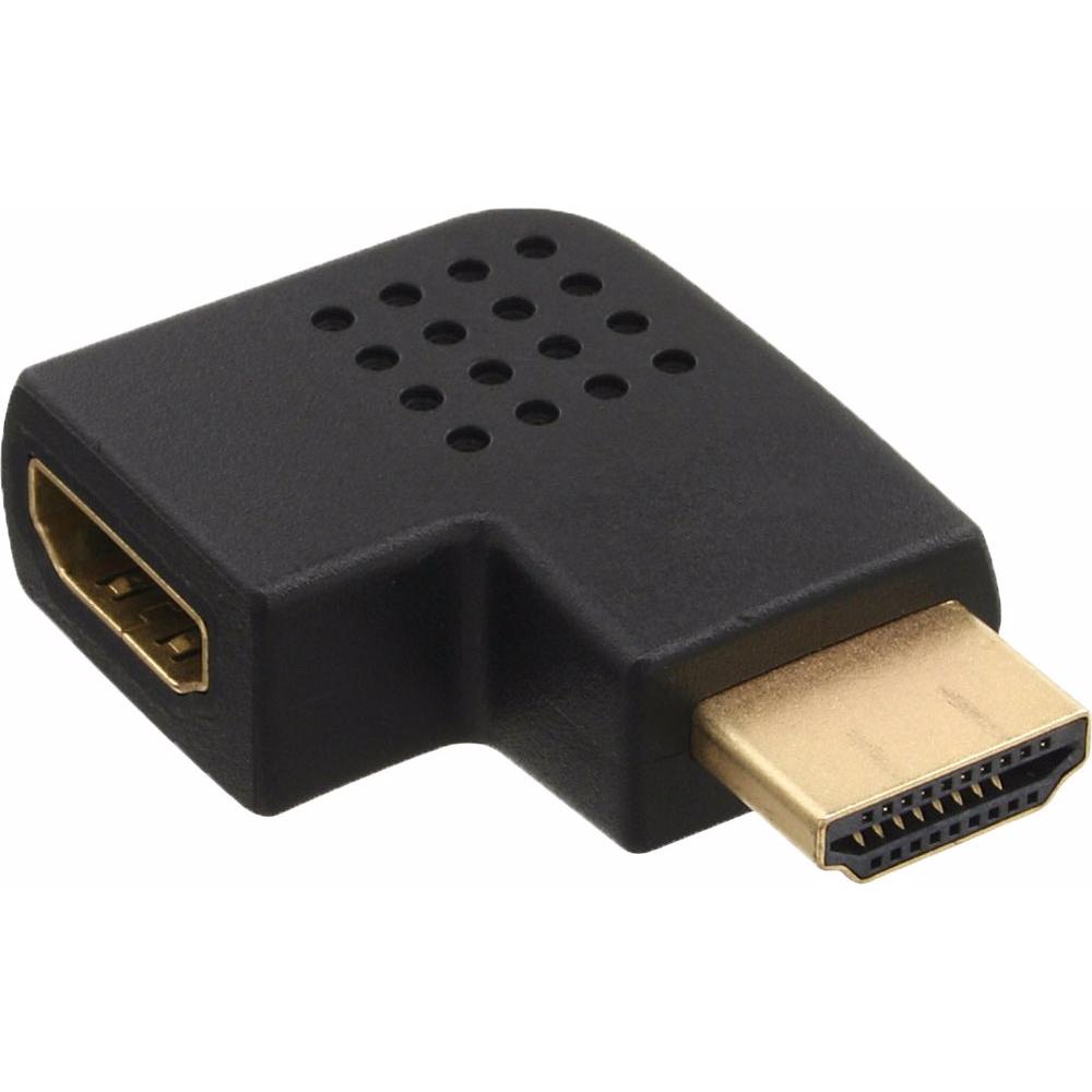 InLine HDMI Adapter (HDMI, 11.50 cm), Data + Video Adapter, Schwarz