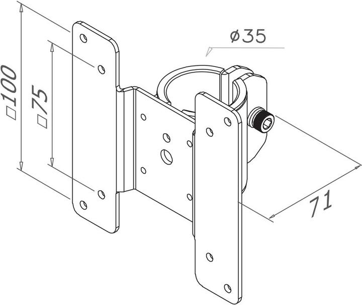 Immagine prodotto Neomounts Thinclient-05 (Asta, 10 kg)