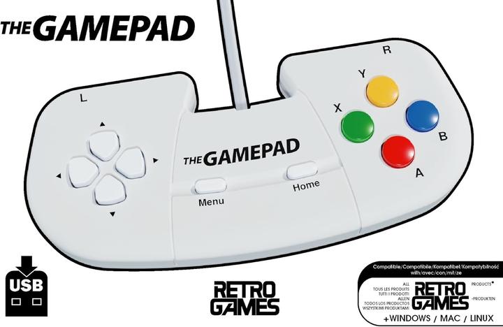 Retro Games The Gamepad White