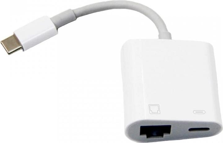 Actual product image PowerGuard Adapter with Charge-In (RJ45, USB-C)