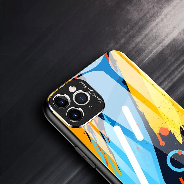 Produktbild Hurtel Color Glass Case Handyhülle Schutzhülle aus Panzerglas für iPhone 11 Pro Max pattern 2 (Apple iPhone 11 Pro Max)