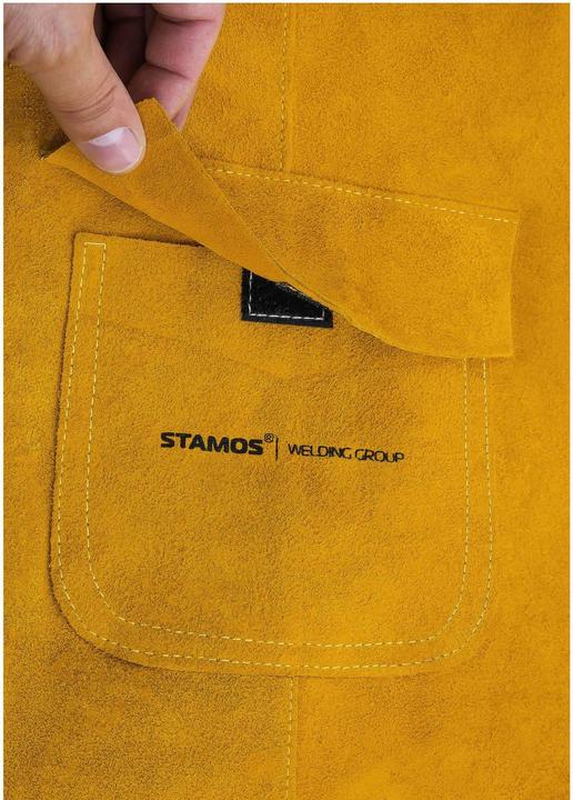 Produktbild Stamos Schweisserschürze Aus RindspaltLEDer 109 X 63 5 cm Nähte LEDerschürze