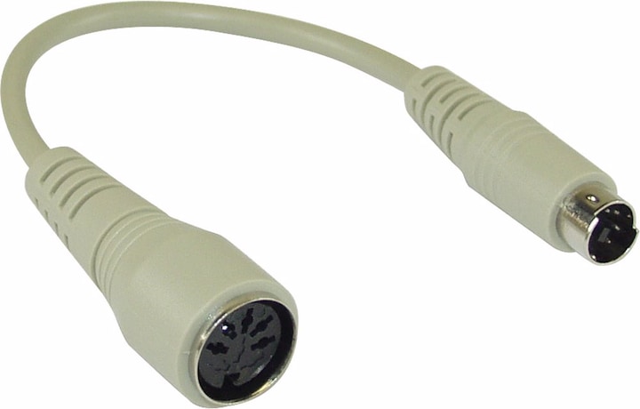 Produktbild InLine Tastatur-Adapterkabel (0.10 m, Mini DIN)