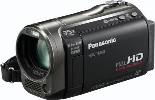 Actual product image Panasonic HDC-TM60-K, Full-HD Dual Flash Camcorder, 16GB