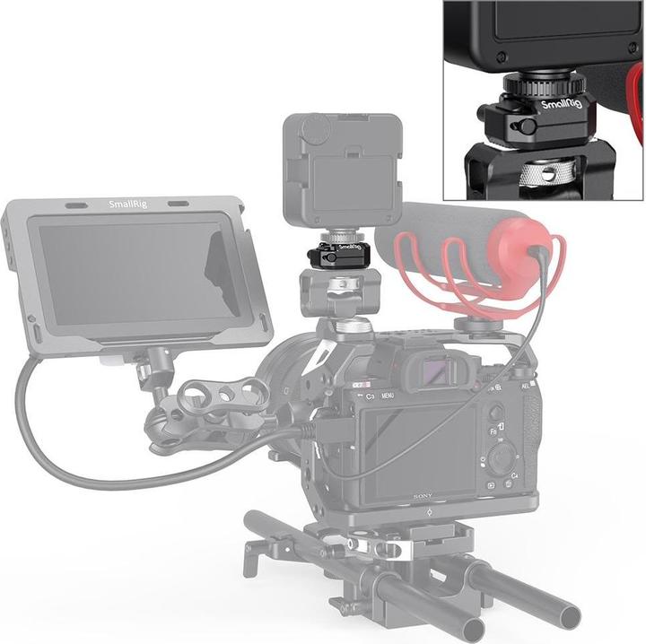 Produktbild SmallRig Multi-Functional Cold Shoe Mount mit Safety Release (Diverses Video Zubehör)