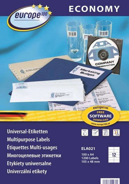 Image du produit Avery Dennison ELA021 Étiquette d'imprimante Étiquette d'imprimante autocollante