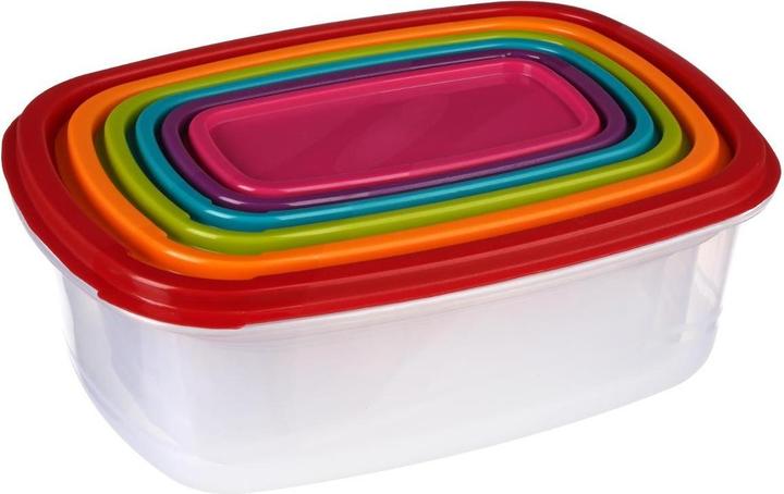 Immagine prodotto JTI Scatole portaoggetti colorate in confezione da 6 - Multicolore (2.80 l)