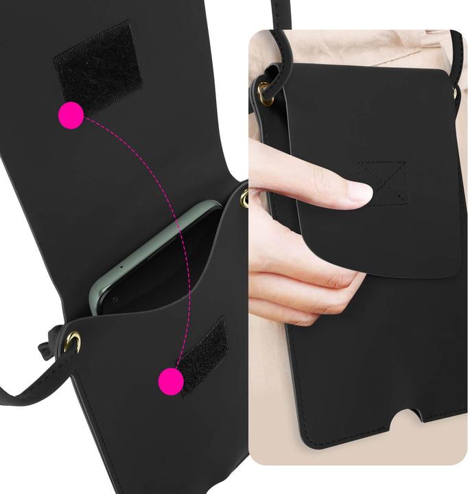 Image du produit Avizar Étui pour téléphone portable en similicuir avec compartiment pour carte Series (Universel)