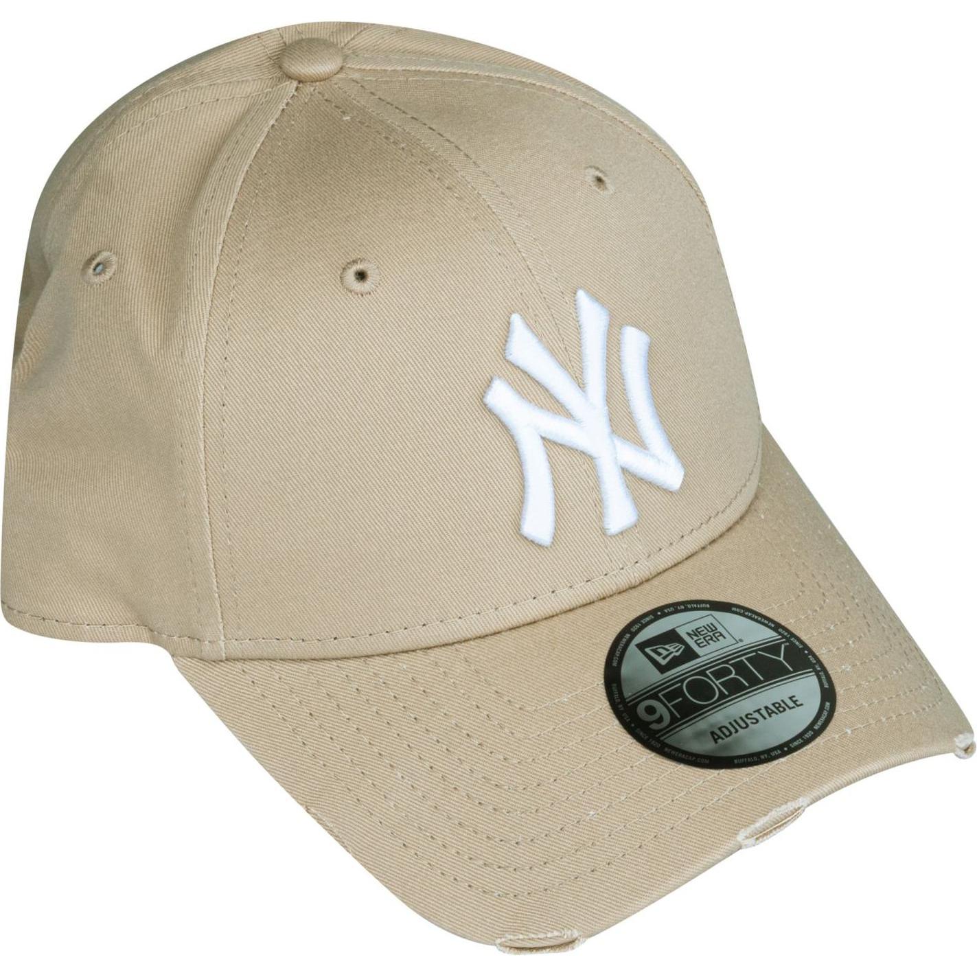 Thumbnail - New Era, Herren, Cap, 9Forty Strapback Cap - Distressed Ny Yankees Camel, Beige