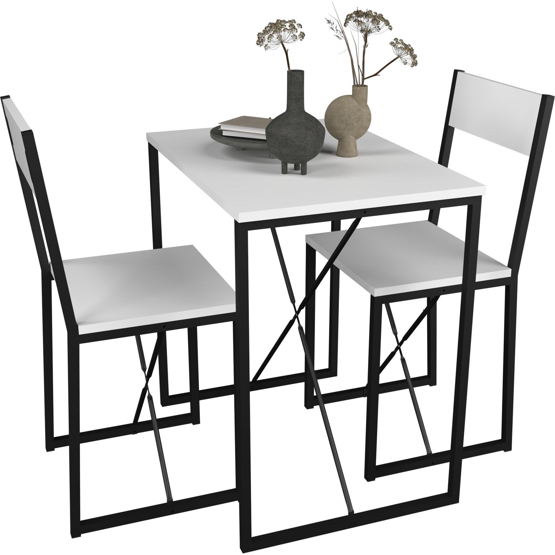 Thumbnail - VCM, Esstisch, Essgruppe Tischgruppe Set Insasi M (73 x 53 x 85 cm)