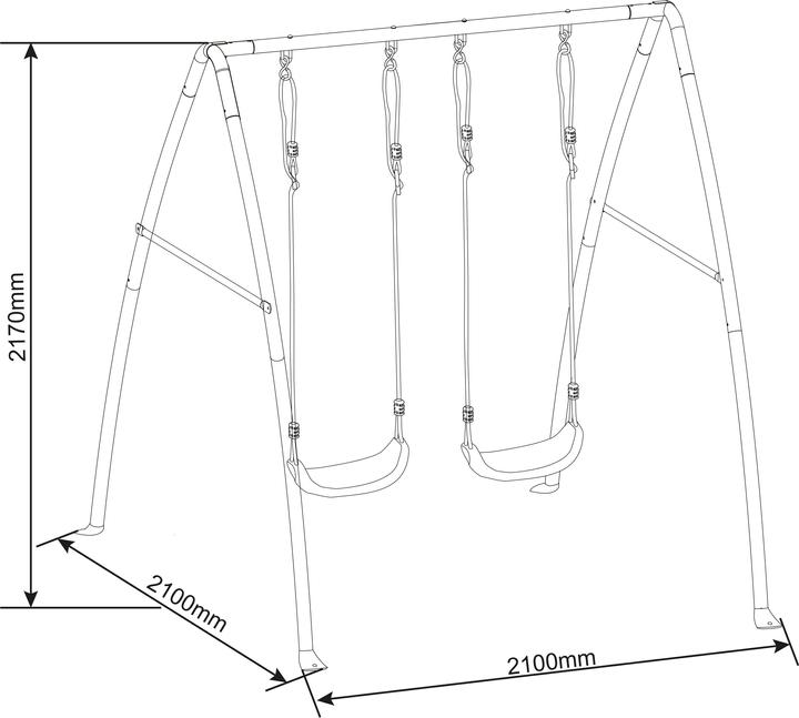 Actual product image Axi Double Metal Swing