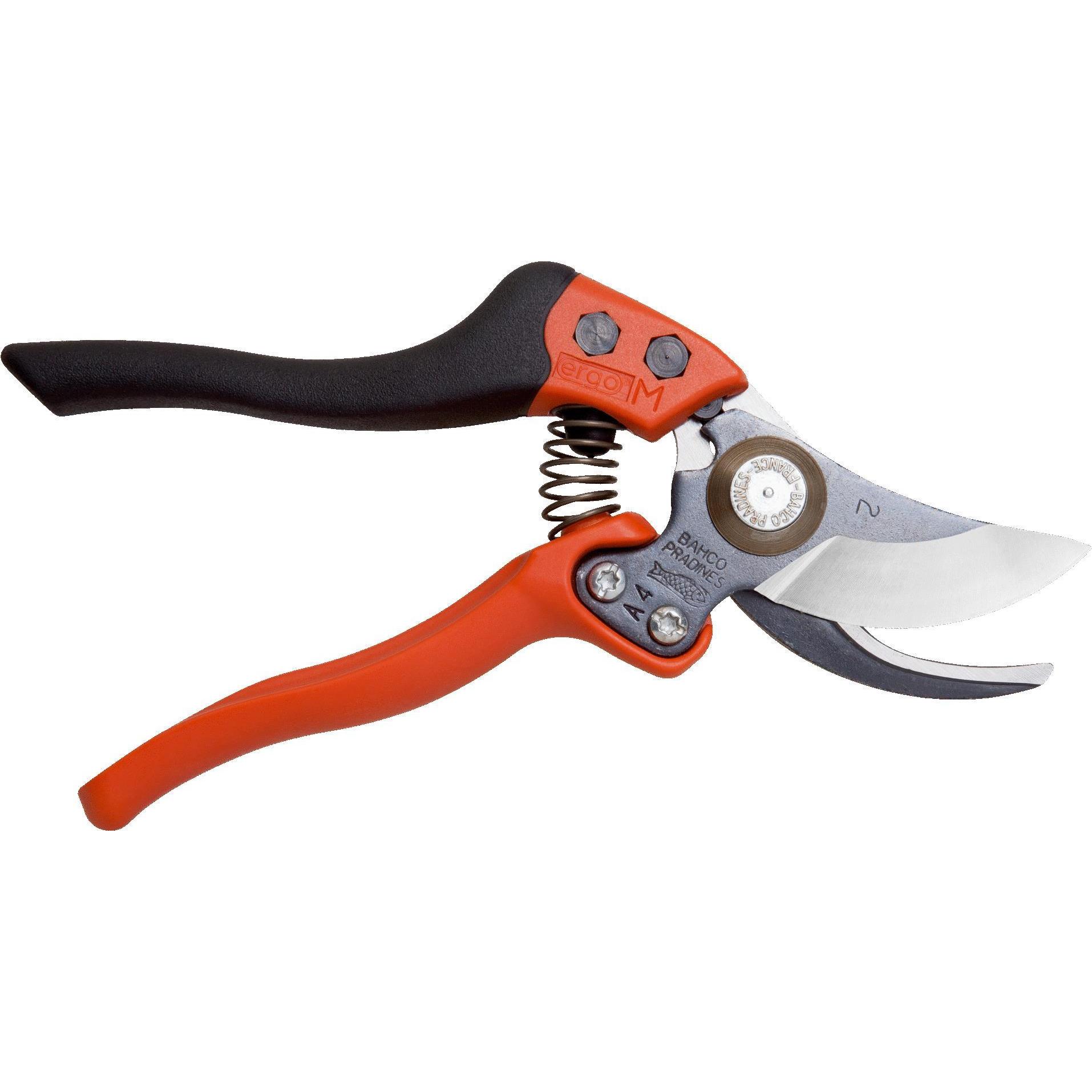 Bahco, Gartenschere, ERGO 20-mm-Bypass-Rebscheren mit feststehendem Griff mit Elastomerbeschichtung