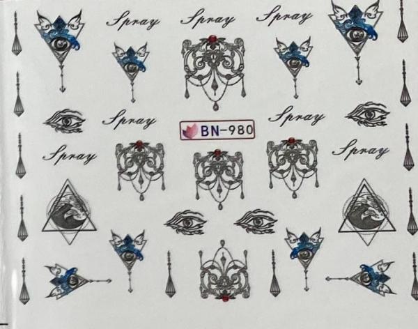 Nagellack24 Nail Art Sticker Water Transfer 980