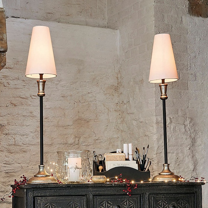 Actual product image Loberon Obsonville Table Lamp Set of 2 gold/black/cream (E27)