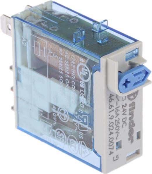 Produktbild Finder Relais 16A 24VDC 1-Wechsler mit LED