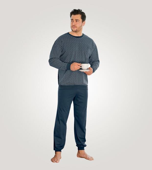 Produktbild Artime Pyjama mit Rundhalsausschnitt, anthrazit (L)
