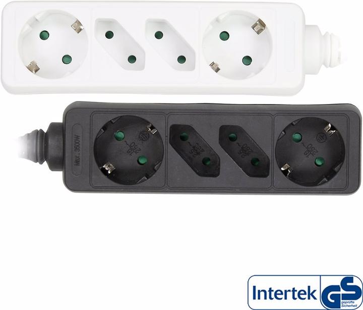 Actual product image InLine Socket strip (4 x, CEE 7/16, 5 m)