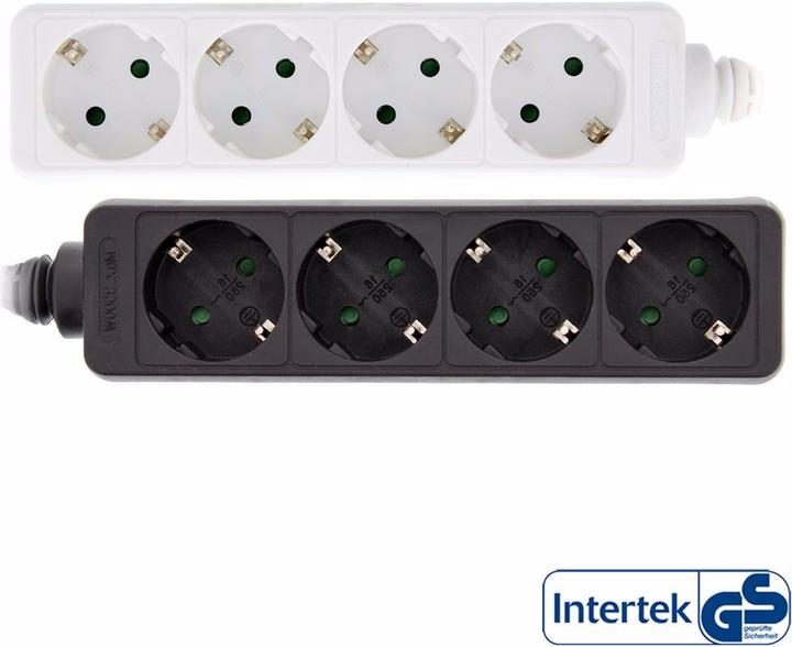 Produktbild InLine Steckdosenleiste (4 x, CEE 7/3, 1.50 m)