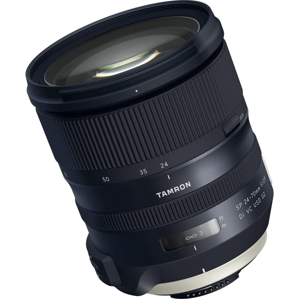 Tamron SP 24-70 mm F/2,8 Di VC USD G2 (Nikon F-Bajonett) (A032) (Nikon F, Vollformat, APS-C / DX), O
